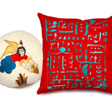 Load image into Gallery viewer, Handmade cushion in Red