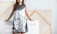 Load image into Gallery viewer, Handmade faces dress