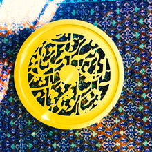 Load image into Gallery viewer, Handmade calligraphy yellow tray