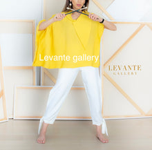 Load image into Gallery viewer, Cutout top with longe and short sleeve in Yellow