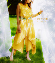 Load image into Gallery viewer, Yellow jumpsuit with belt